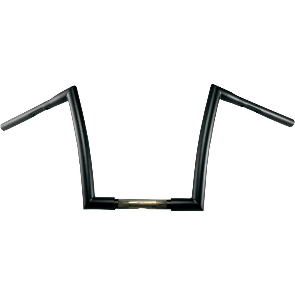 Flat Black 1-1/4" Strip Handlebar With 17" Rise