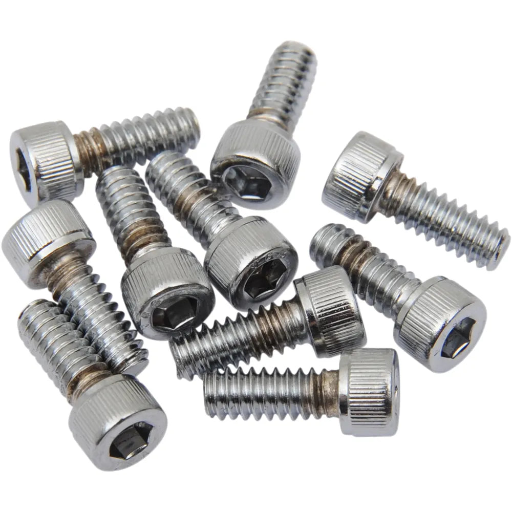 Tornillos allen estriado #10-24 x 1/2" cromo
