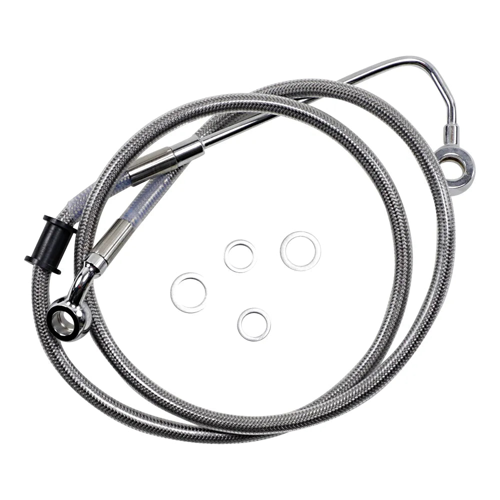 Brake Line - 15-17 Softail - Stainless Steel +10"