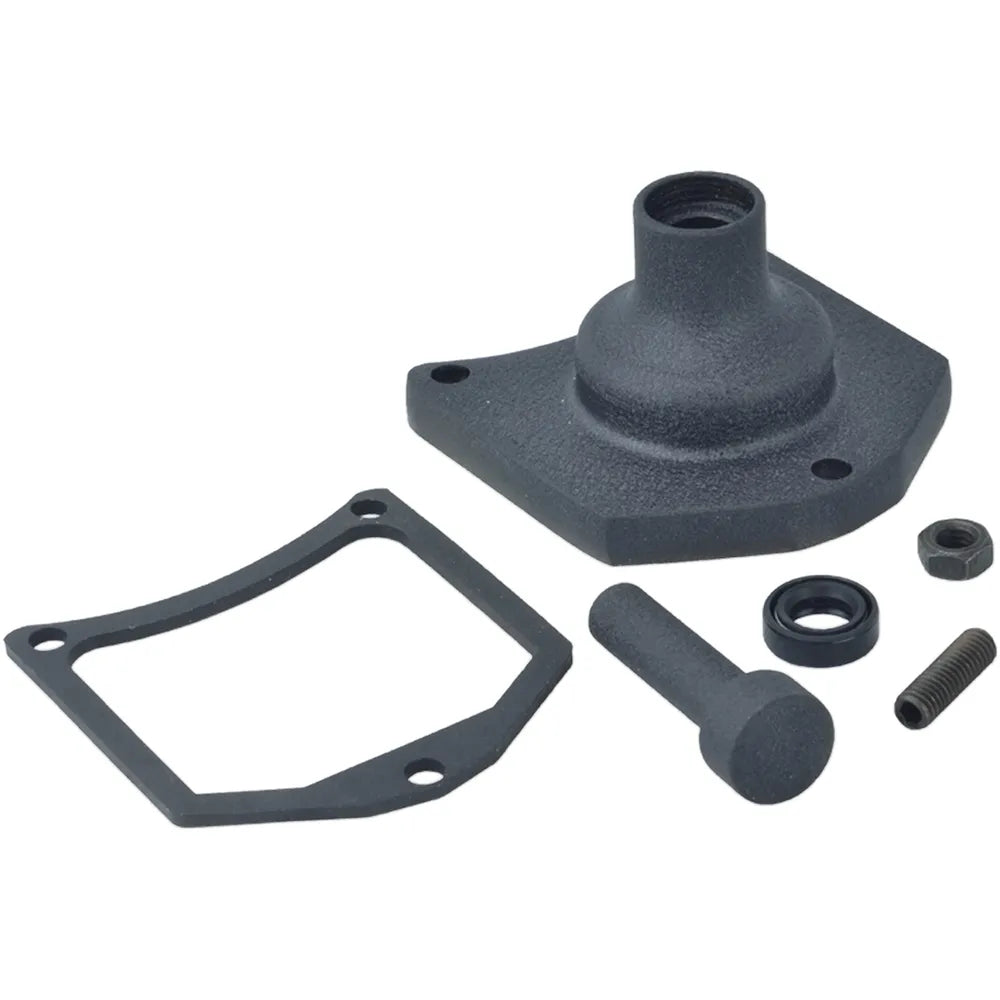 Solenoid End Cover - Starter Button - Black Wrinkle