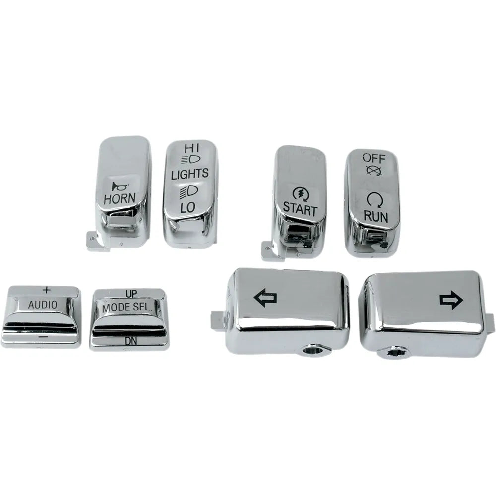 Cubiertas de botones de controles con radio - cromo
