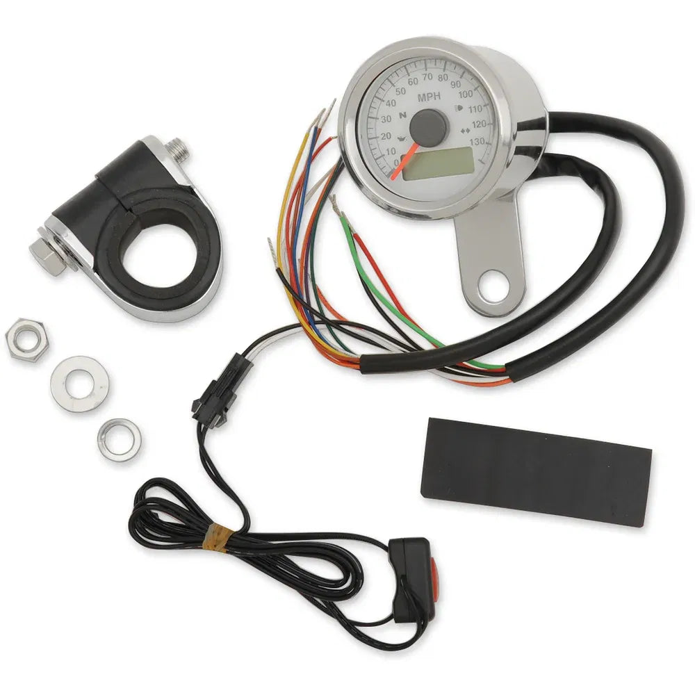 Velocímetro electrónico programable de 1-7/8" con luces indicadoras