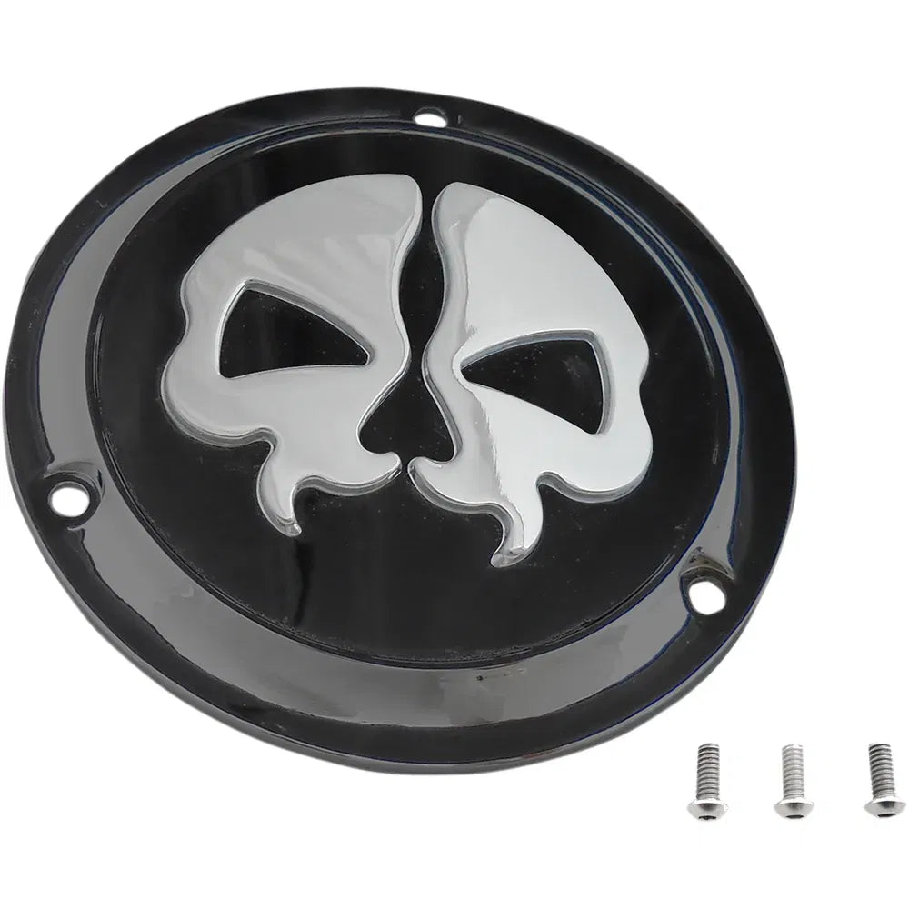 Cubierta del Derby Split Skull - Negro