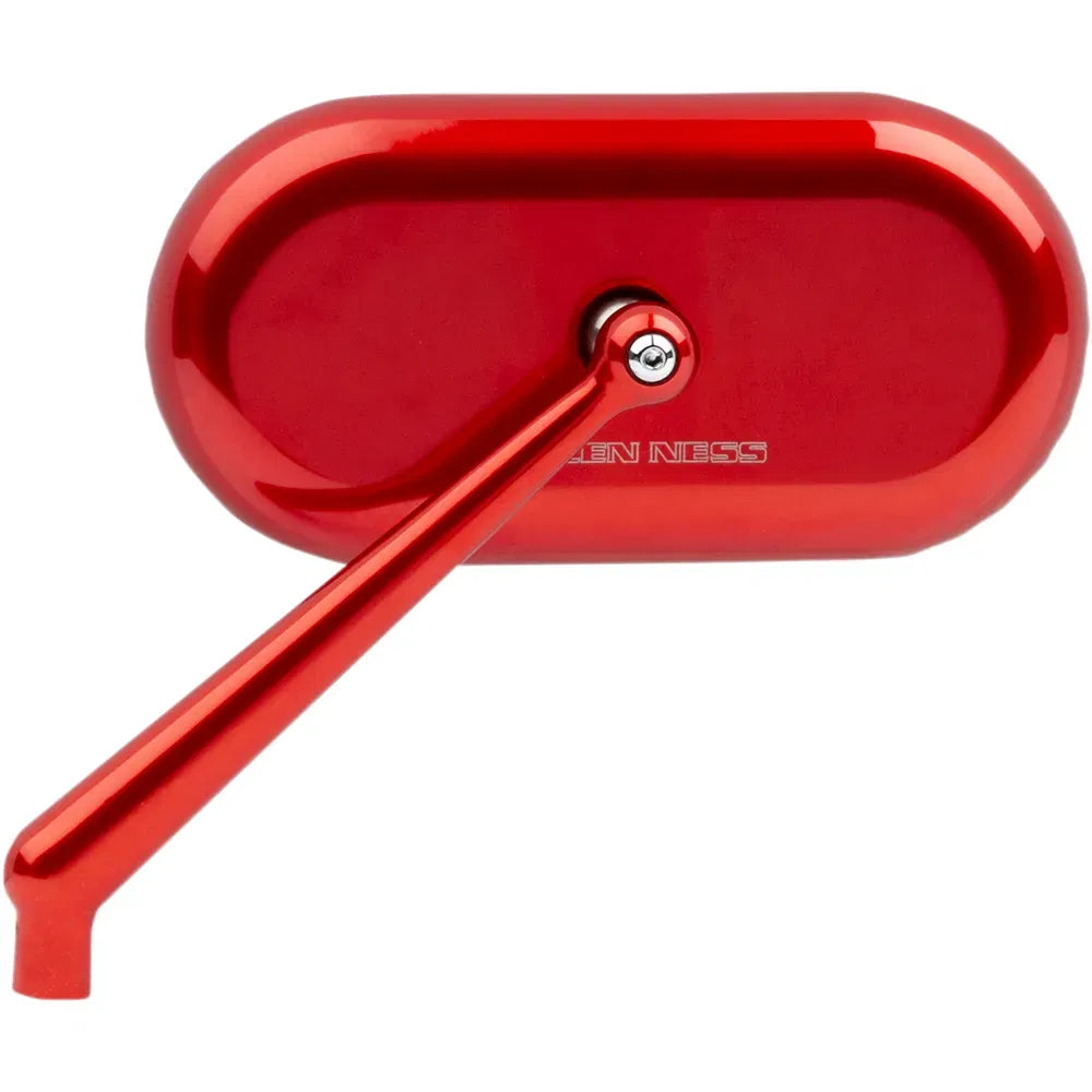 Oval Mirror - Red - Left