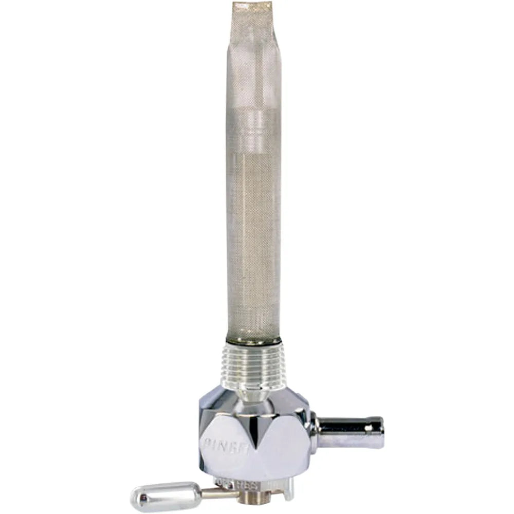 Fuel Valve - Diamond Chrome - 3/8" NPT - Hex