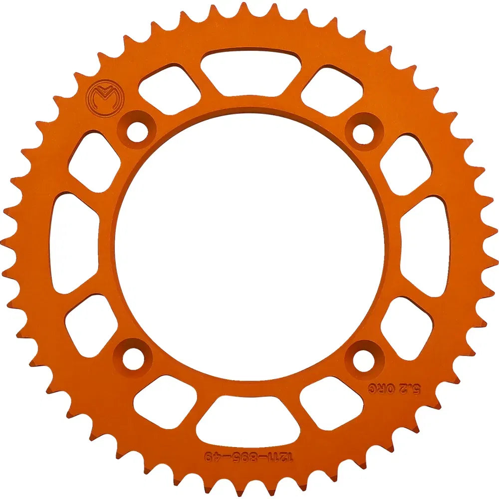 Corona Trasera Aluminio - Corona Trasera - Aluminio - 49 Dientes - Naranja - Husqvarna/KTM