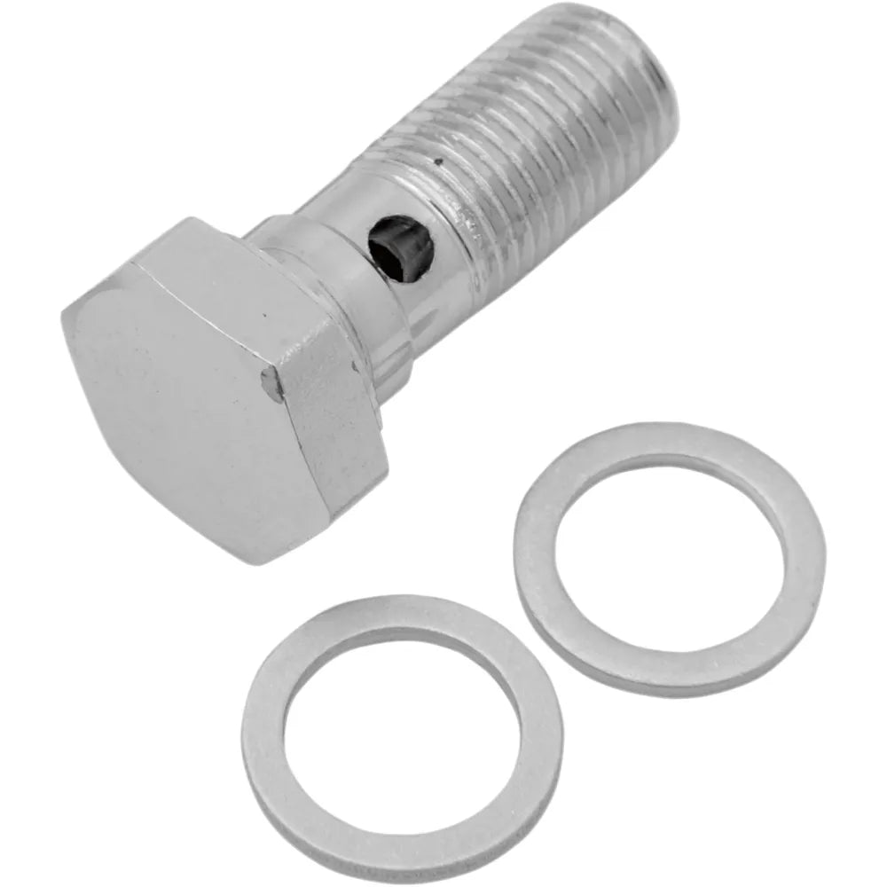 Perno de banjo universal de acero 3/8"-24 cromo