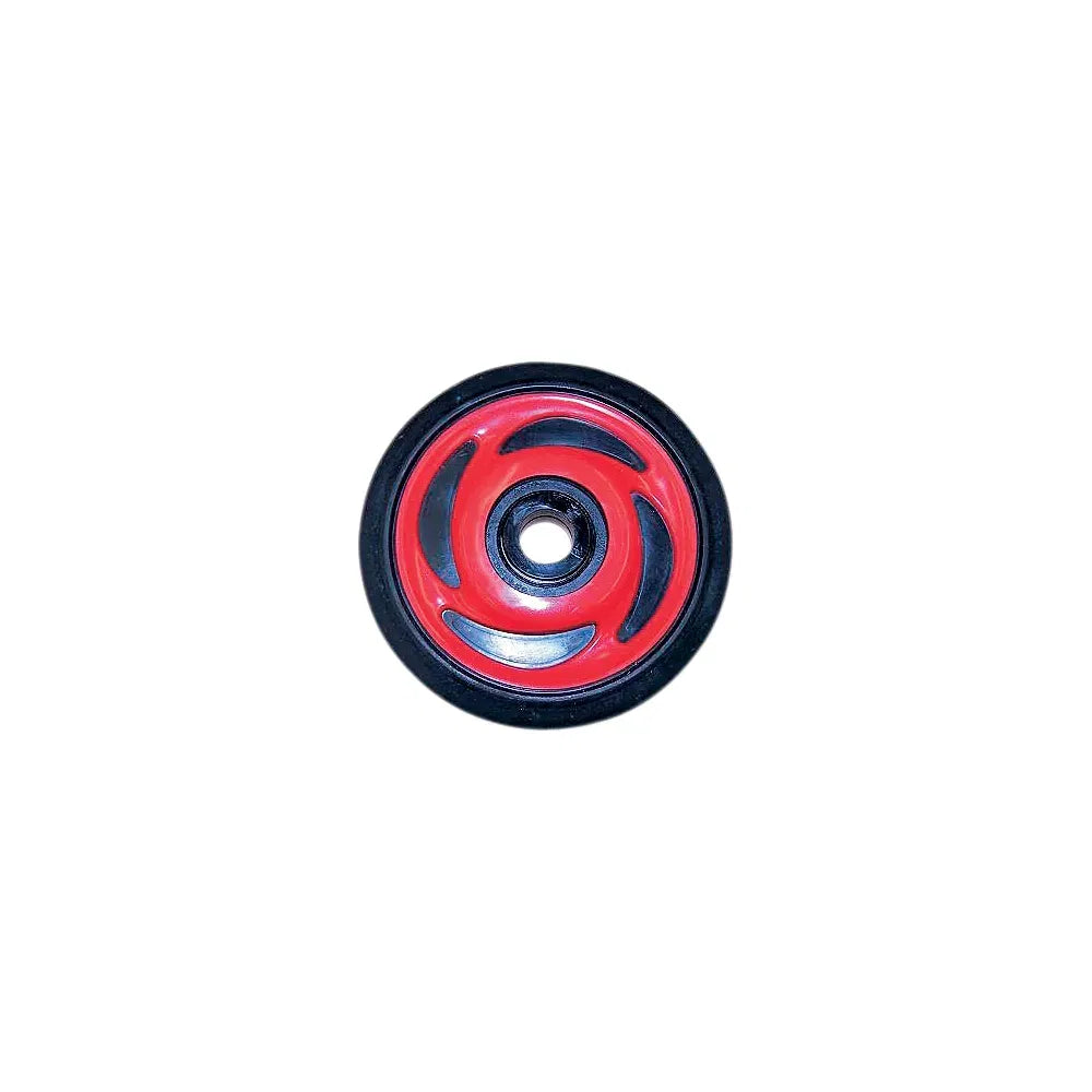 Idler Wheel with Insert/Bearing 6205-2RS - Indy Red - Group 8 - 5.35" OD x 0.75" ID