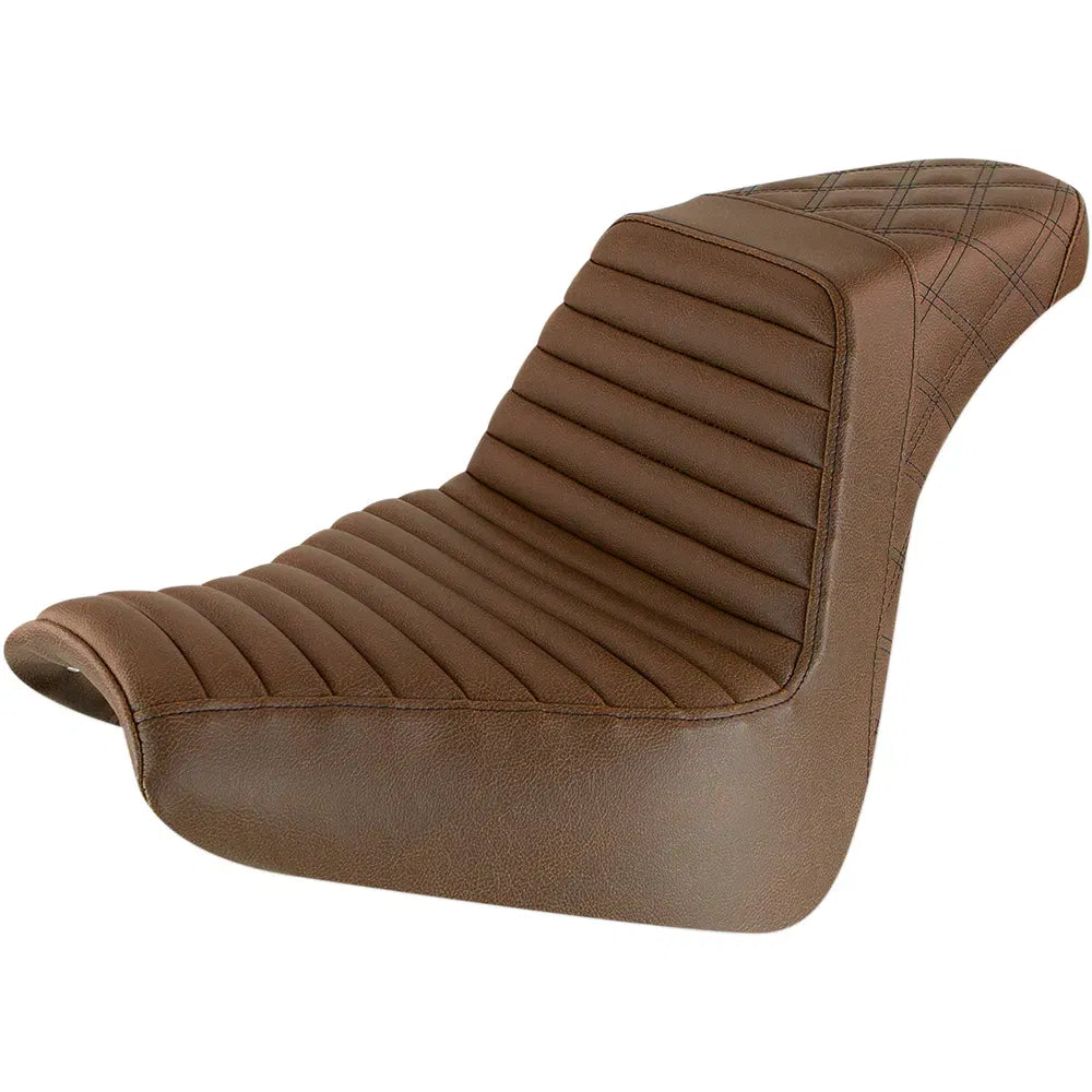Step Up Seat - Tuck and Roll/Lattice Stitched - Brown81848