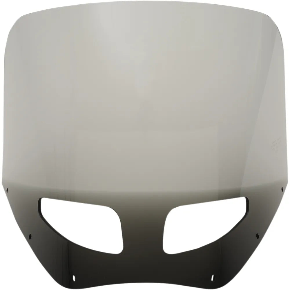 Roadwarrior Cafe Shield - Vented - Black Smoke -13"