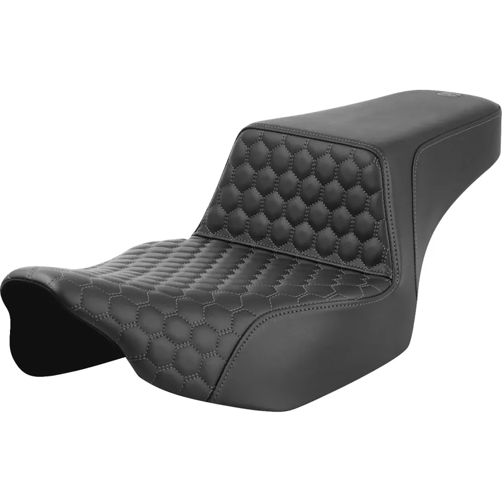 Asiento elevado tipo panal - Asiento elevado - Alcance extendido - Panal delantero - Costura gris - FL '23-'24