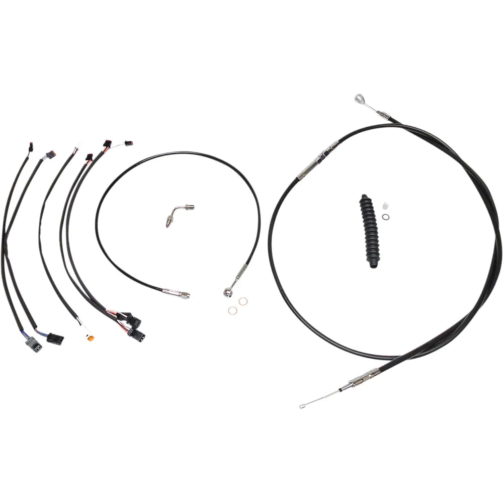 Kit de instalación de manillar XR - Kit de instalación de manillar XR - Colgadores Ape de 12"-14" - Softail '18-'24 - Negro/Cromo