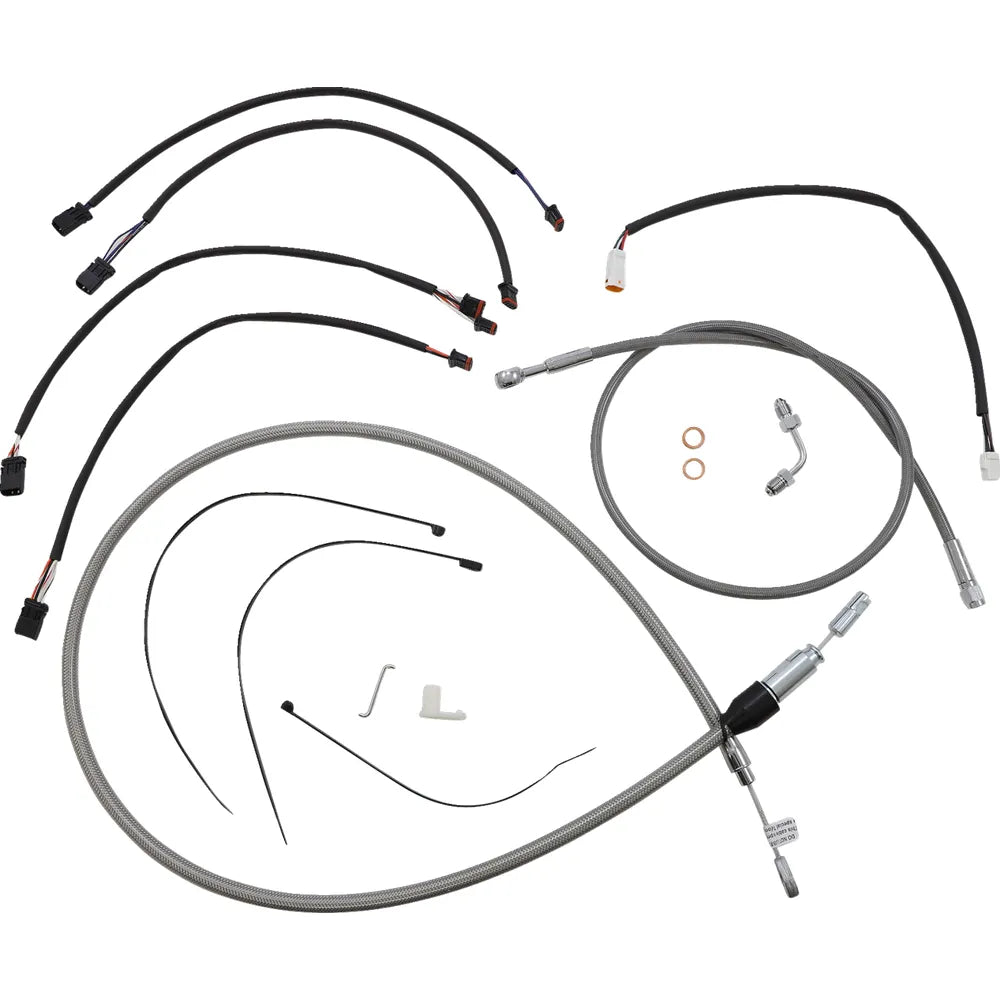 Kit de instalación de manillar XR - Kit de instalación de manillar XR - Colgadores Ape de 15"-17" - Softail '18-'24 - Acero inoxidable/cromo