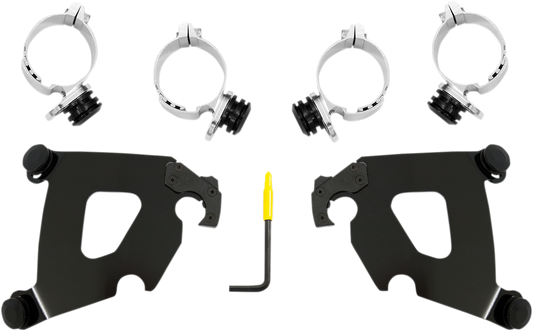 Kit de herrajes Cafe Fairing Trigger-Lock - Kit de montaje Cafe - Negro - FXLR