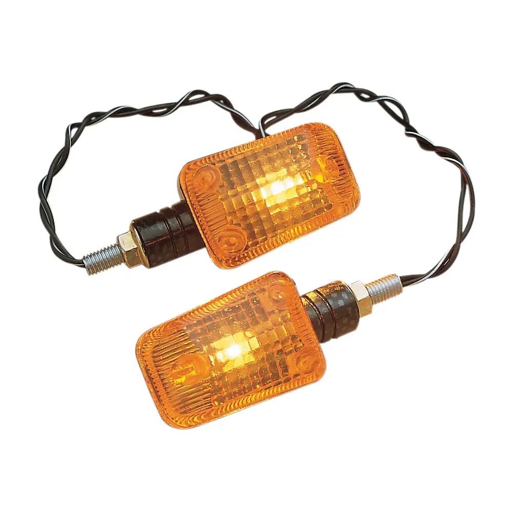Mini Stalk Marker Lights - Carbon/Amber