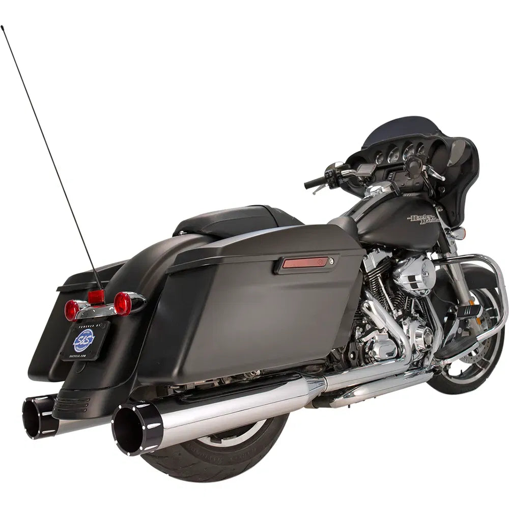 4.5" Mufflers - Chrome with Black Tracer