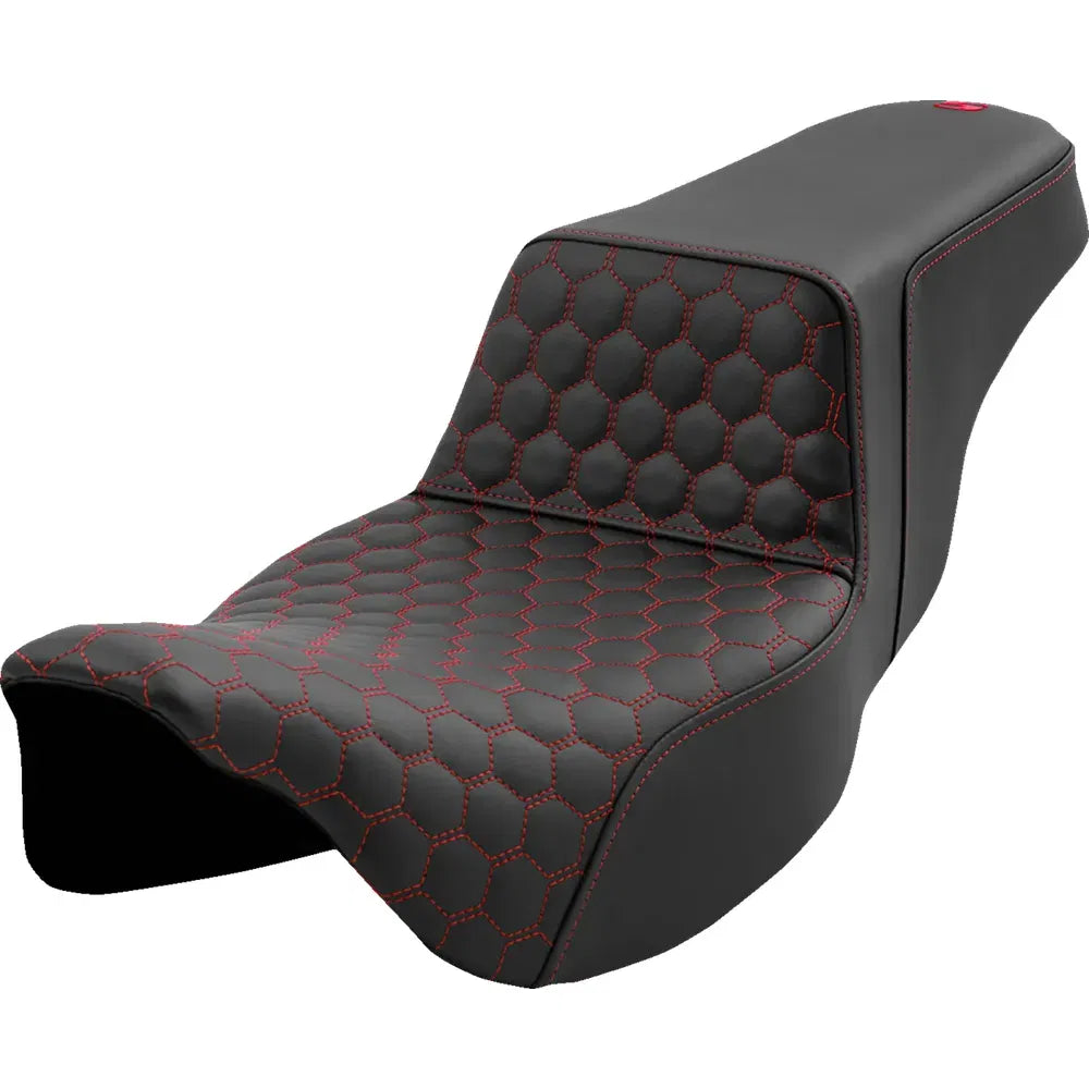 Asiento elevado tipo panal - Asiento elevado - Panal - Alcance extendido - Costuras rojas - FL '08-'23
