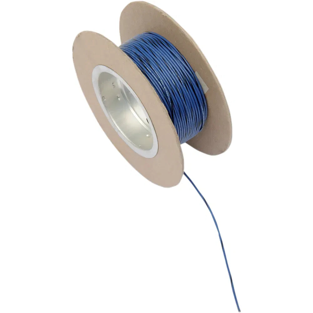 100' Wire Spool - 18 Gauge - Blue/Black