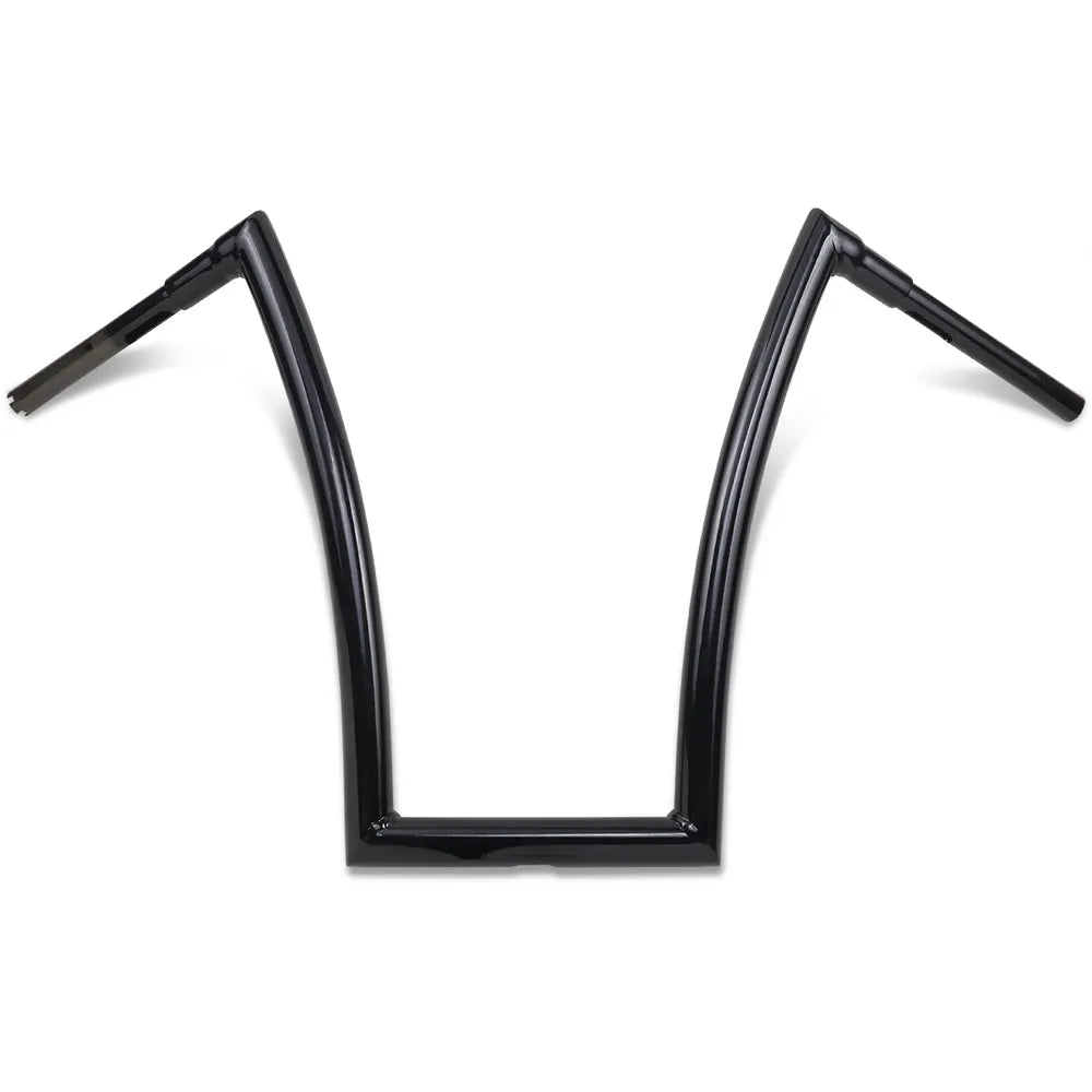 Gloss Black 1-1/2" Strip Handlebar with 20" Rise