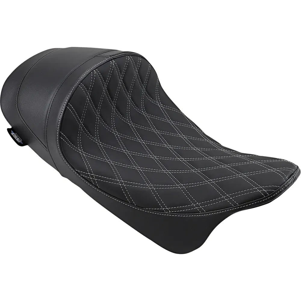 Forward Low Solo Seat - Diamond - Silver Stitched