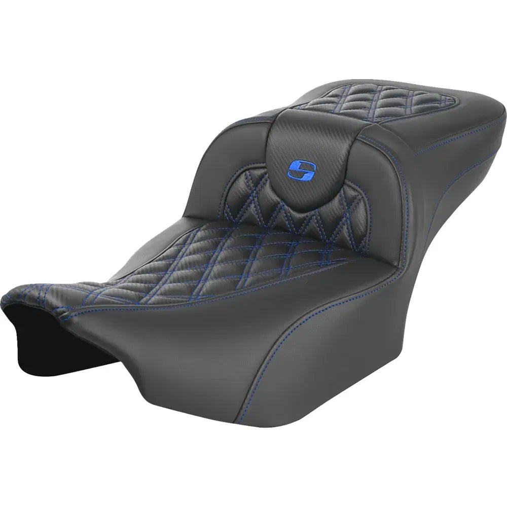 Asiento de alcance extendido Roadsofa™ - Asiento de alcance extendido Roadsofa™ - sin respaldo - Costura de celosía - Costura azul - FLTR/FLHX '23-'24