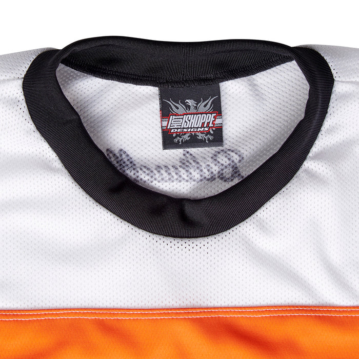 Playera manga larga Biltwell Good Times - naranja/negro/blanco