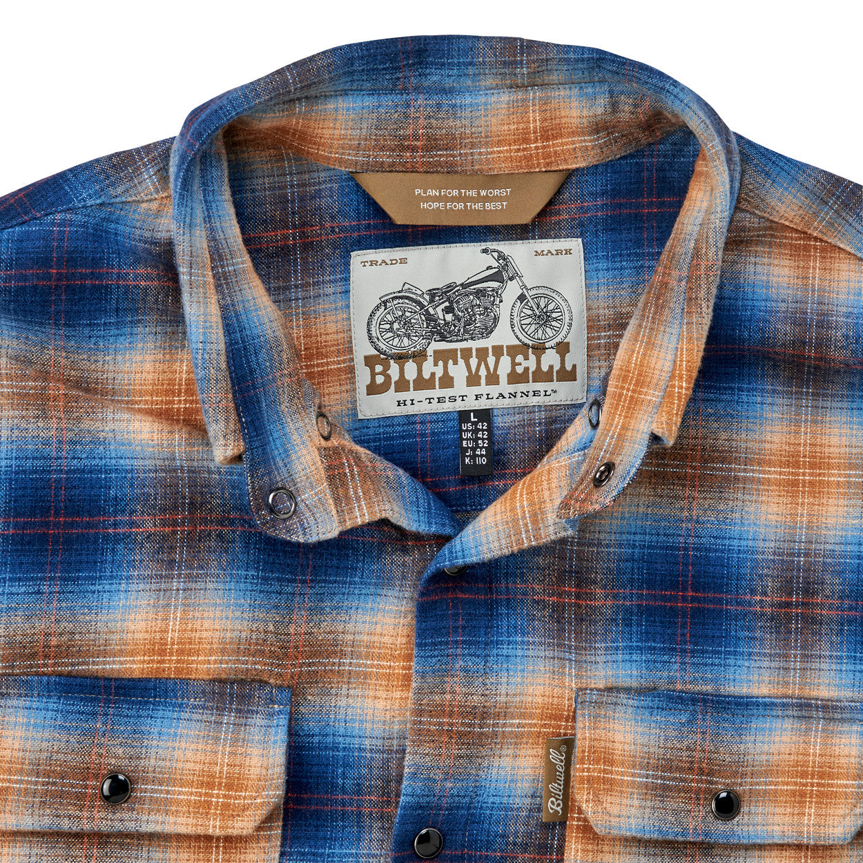 Camisa de franela Biltwell HI Test - Baja