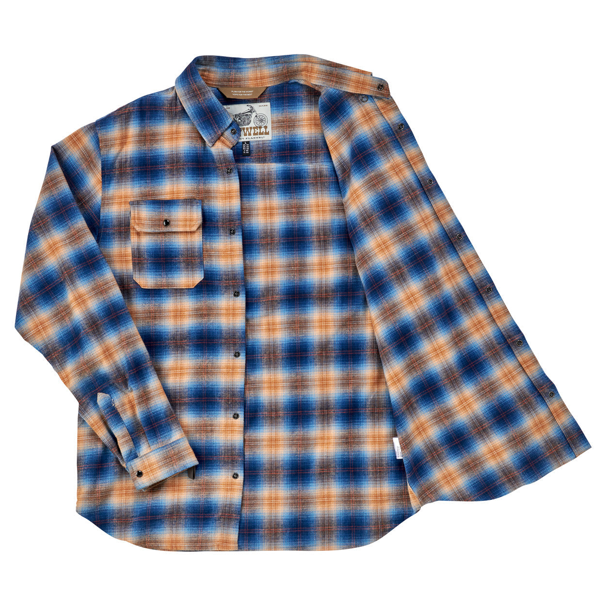 Camisa de franela Biltwell HI Test - Baja