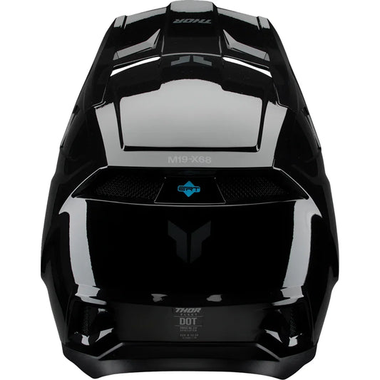 Casco juvenil fleet blackout negro brillante