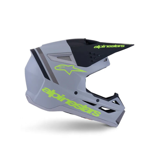 Casco Alpinestars SM3 Radium - Matte Gray/Black/Yellow Fluo