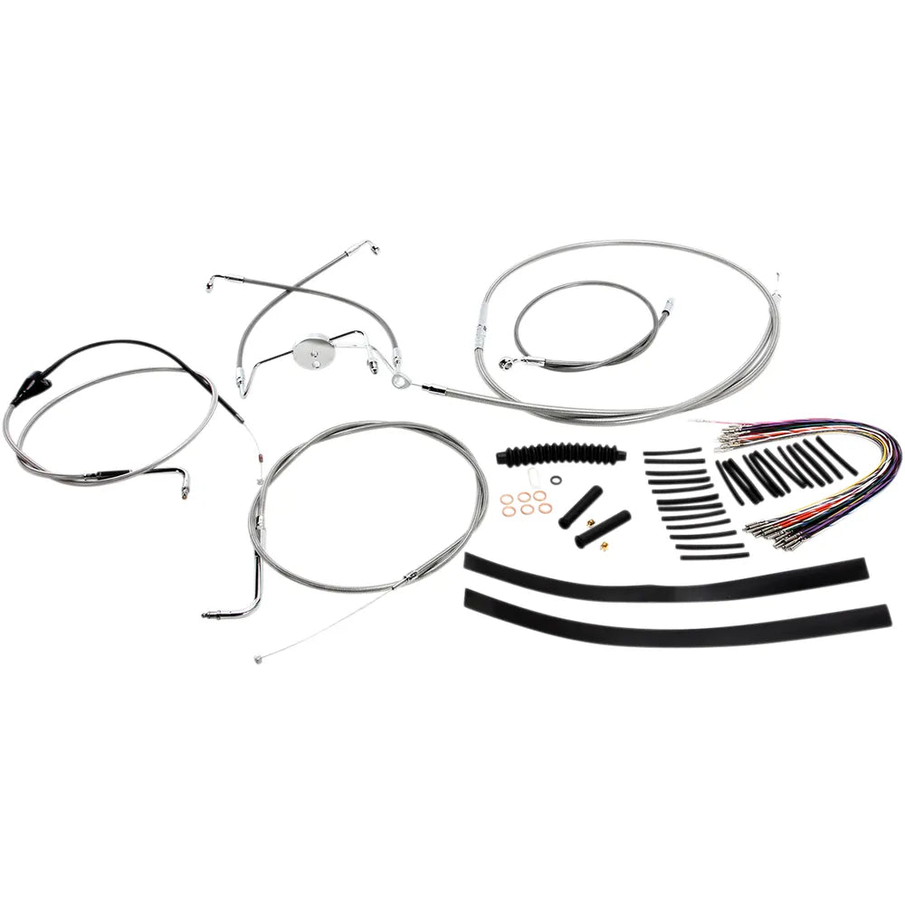 Kit de instalación de manillar XR - Kit de instalación de manillar XR - Colgadores Ape de 15"-17" - FLH '96-'06 - Acero inoxidable
