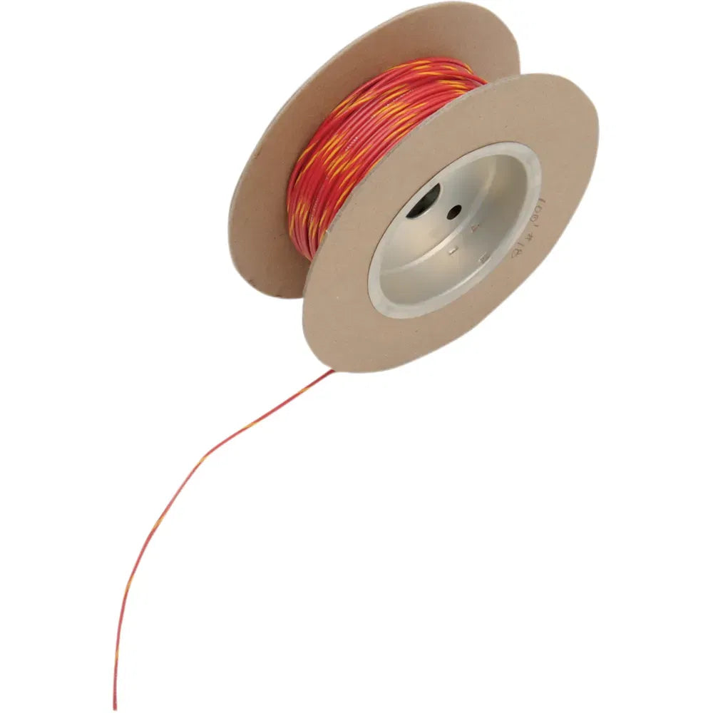 100' Wire Spool - 18 Gauge - Red/Yellow