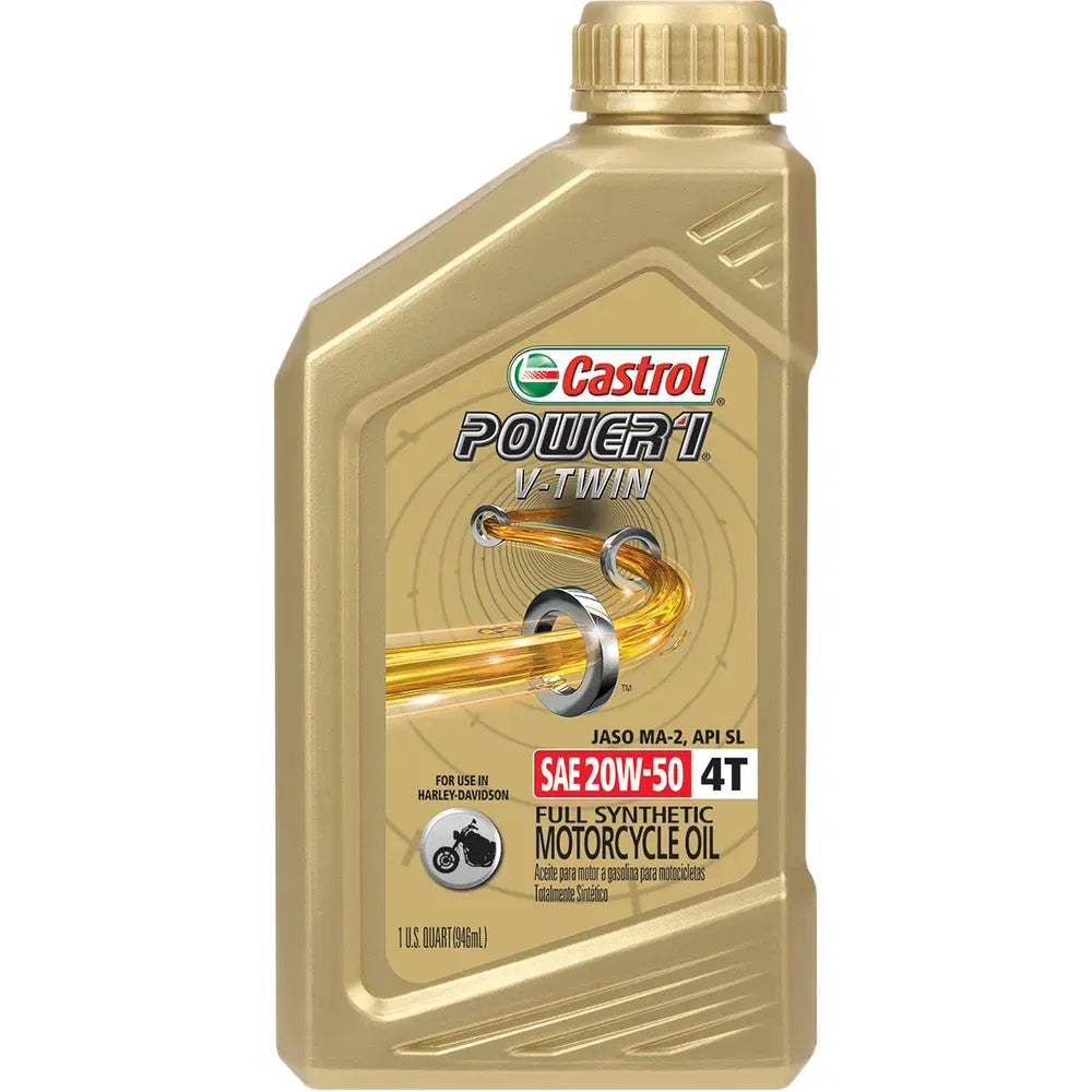 Power 1® Synthetic Engine Oil - V-Twin - 20W-50 - 1 U.S. quart