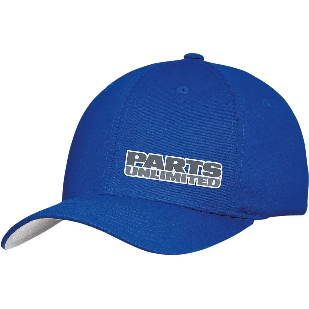 Parts Unlimited Curved Bill Hat - Blue - Large/XL