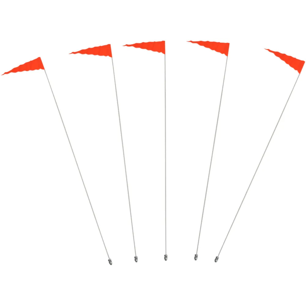 Flag and Pole - 6' White Pole - 5 Pack