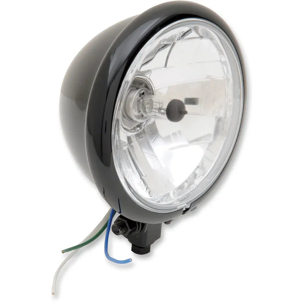 Bottom Mount Springer Headlight - 5-3/4" - Black