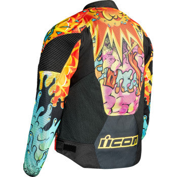 Chamarra Icon Overlord3 Scatterbrain Mesh para hombre