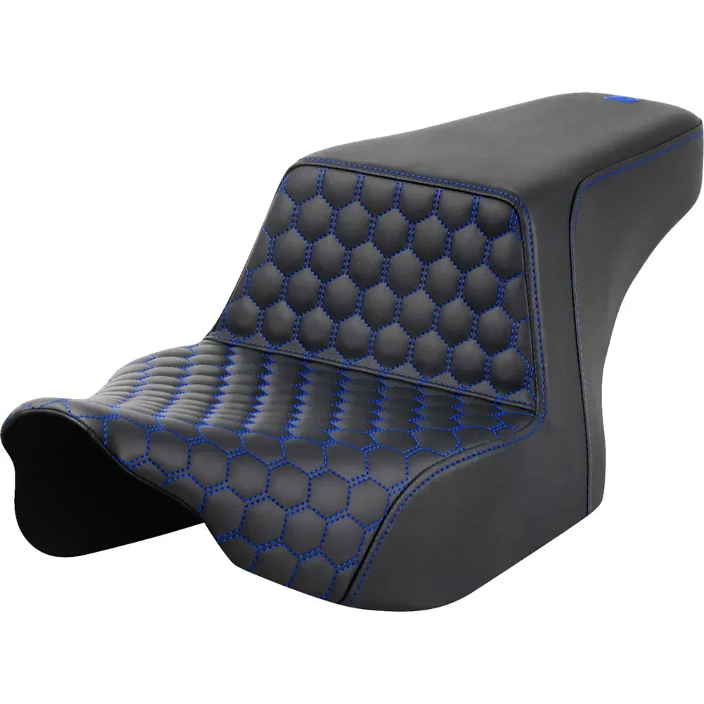 Asiento elevado en forma de panal - Asiento elevado - Delantero en forma de panal - Costuras azules - FL '23-'24