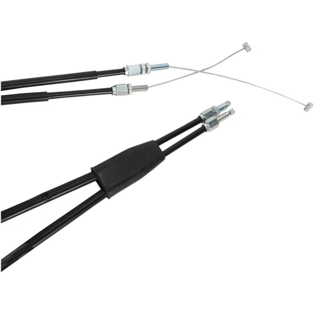 Cable del acelerador de vinilo negro.