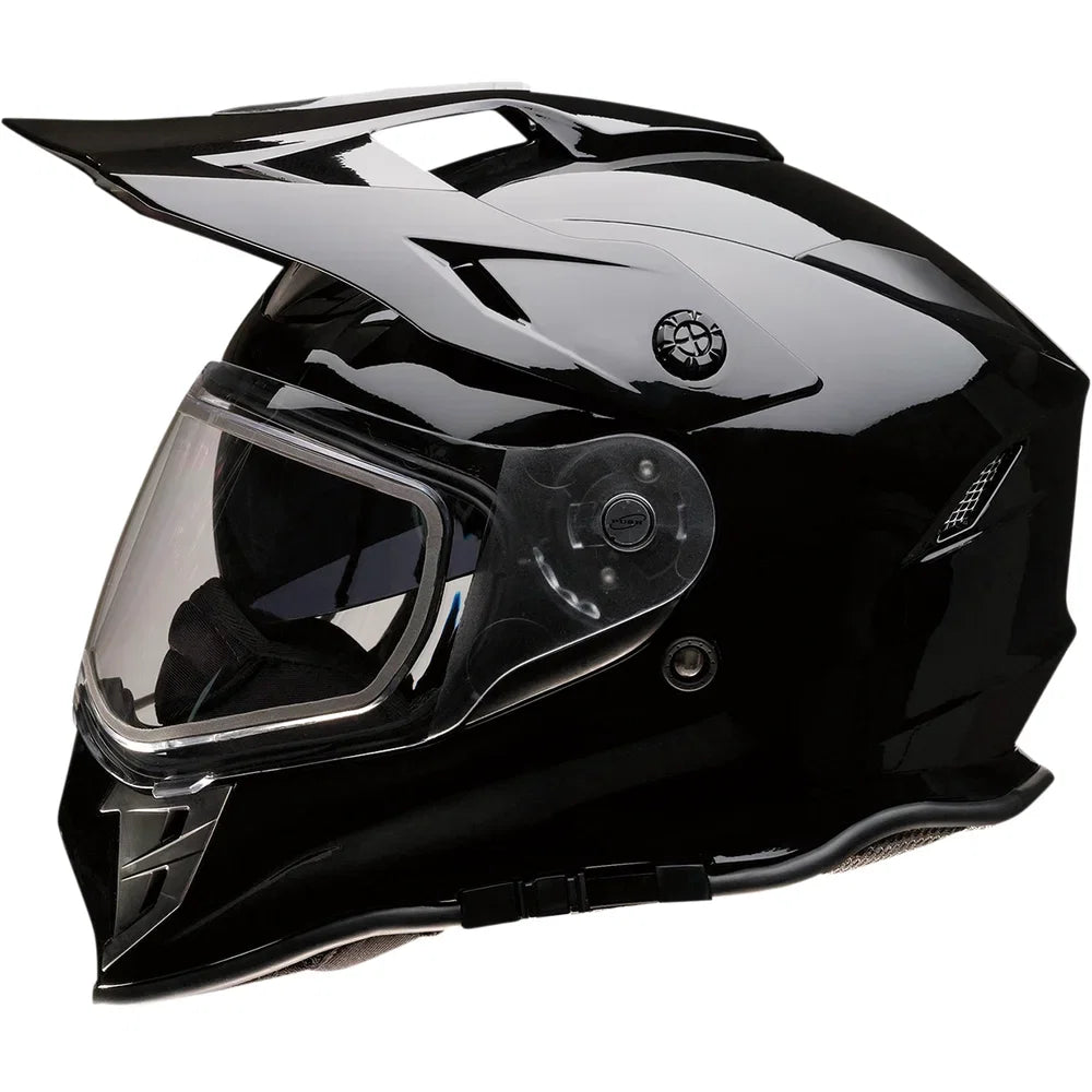 Casco range snow de doble panel negro