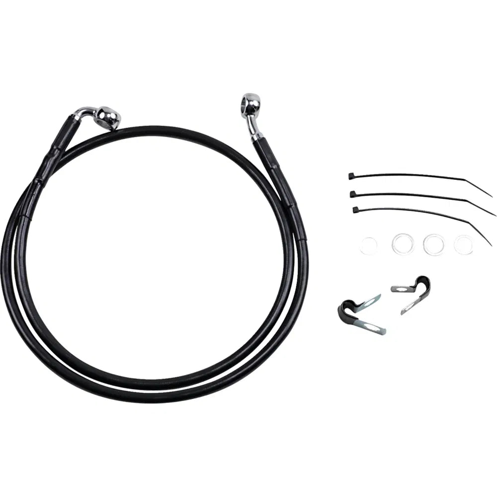 Kit de línea de freno de vinilo negro de longitud extendida