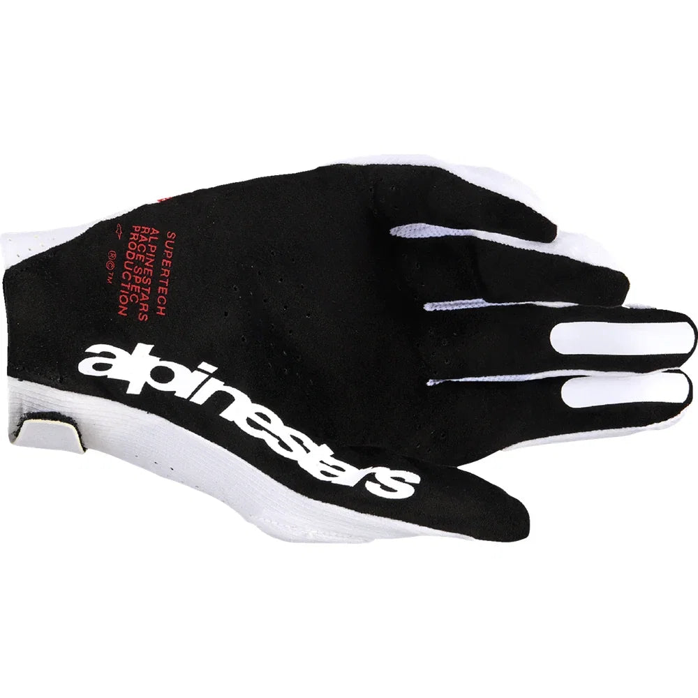 Guantes Alpinestars Supertech MX White/Black/Fire Red