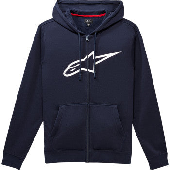 Sudadera con Capucha Alpinestars Ageless 2 Zip - Azul Marino/Blanco