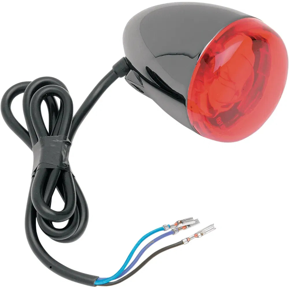 Turn Signal - Black Nickel/Red