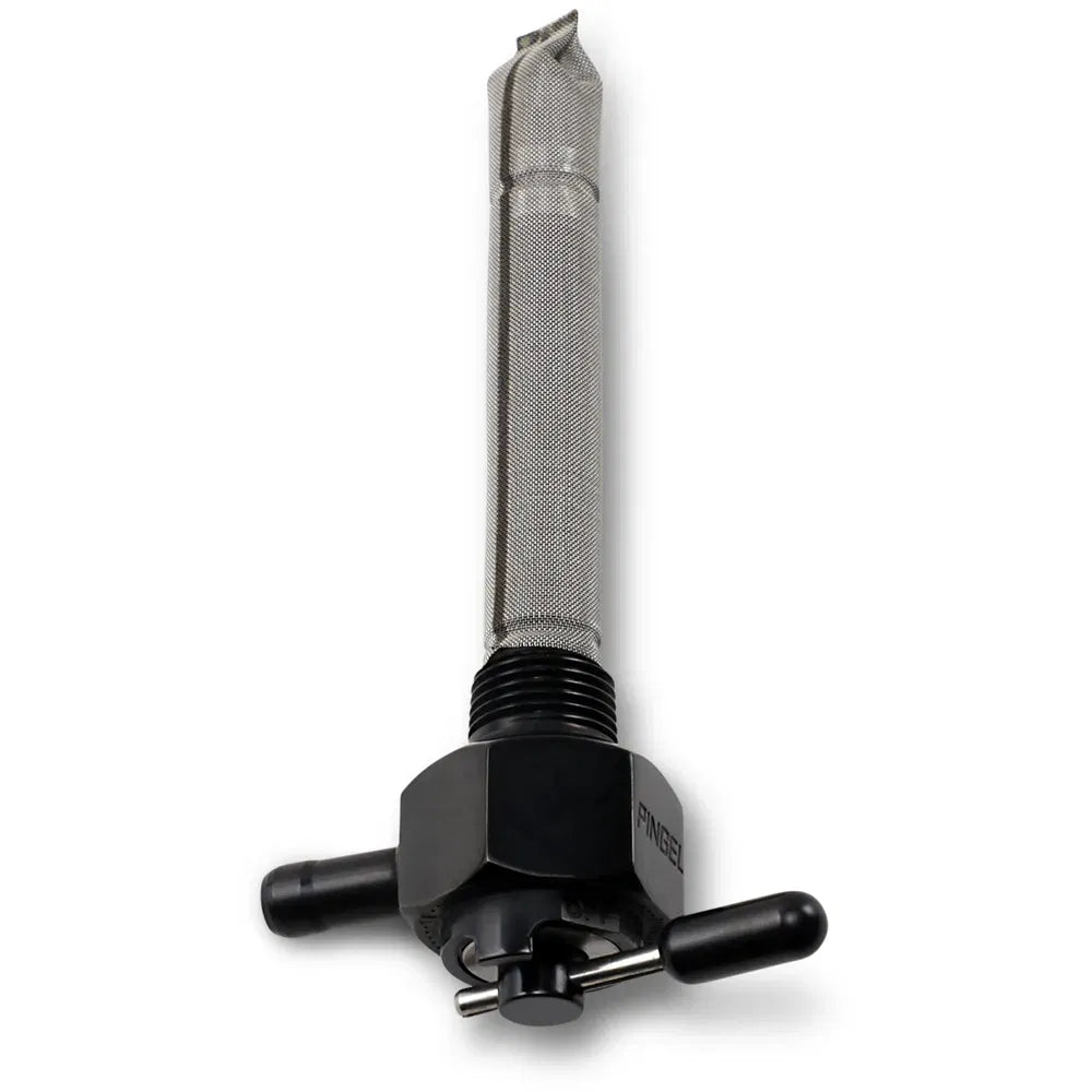 Hex Fuel Valve - Black Chrome - 3/8" NPT