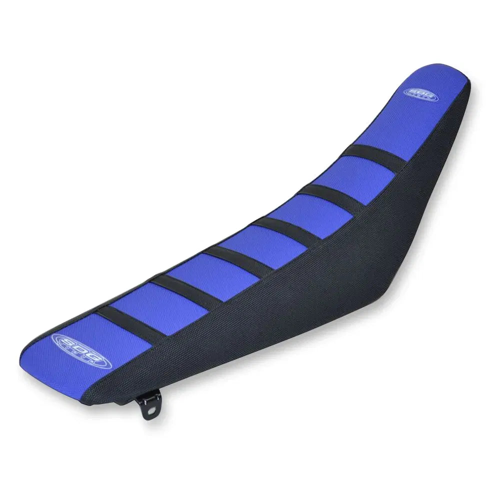 6-Ribbed Seat Cover - Blue/Black - YZ 450