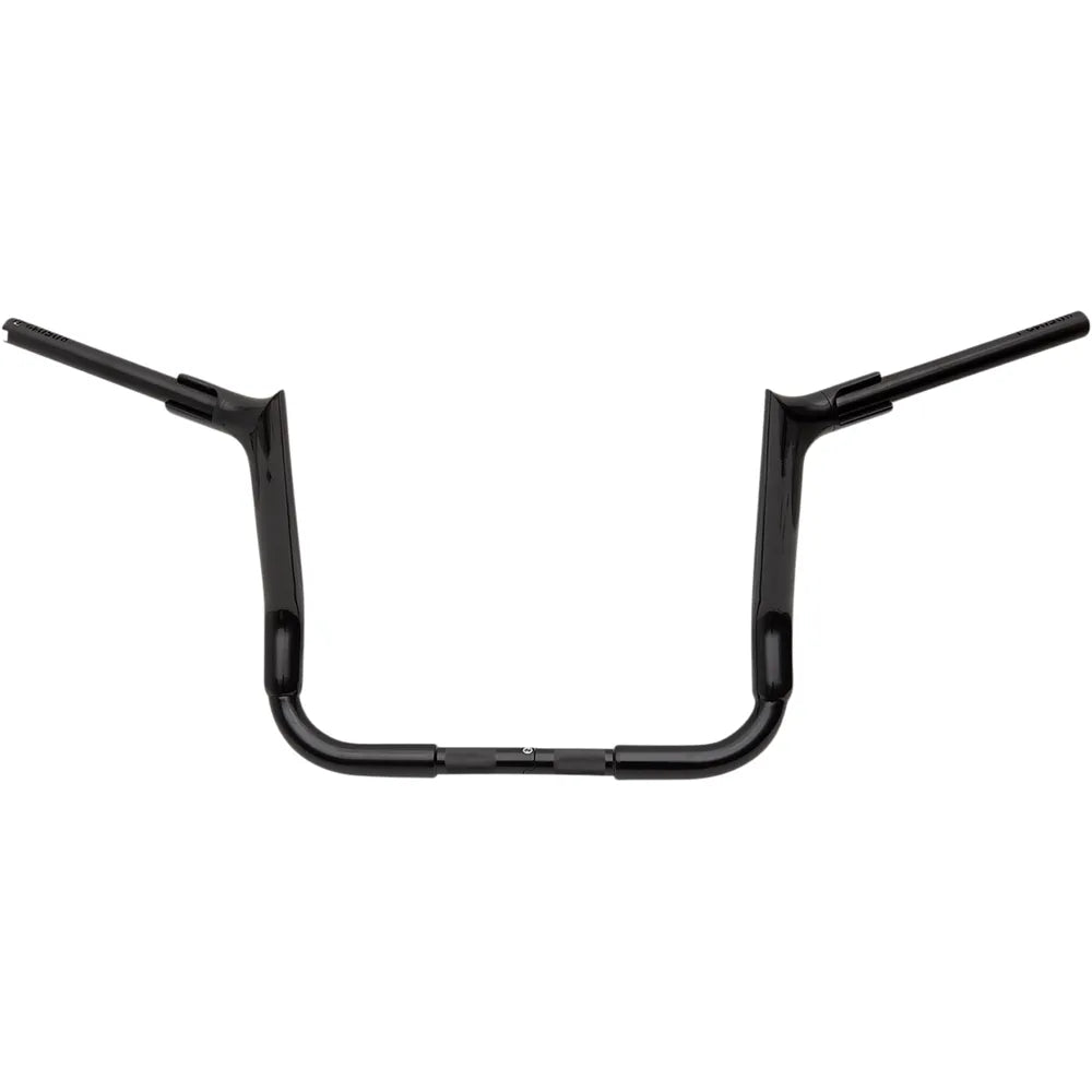 12" Black 1-1/2" Pointed Top Handlebar