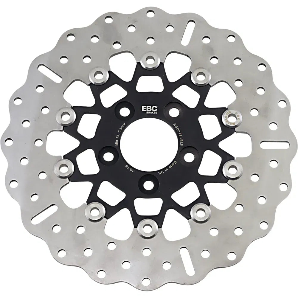 Rotor de freno trasero de acero inoxidable personalizado - Rotor de freno - Negro
