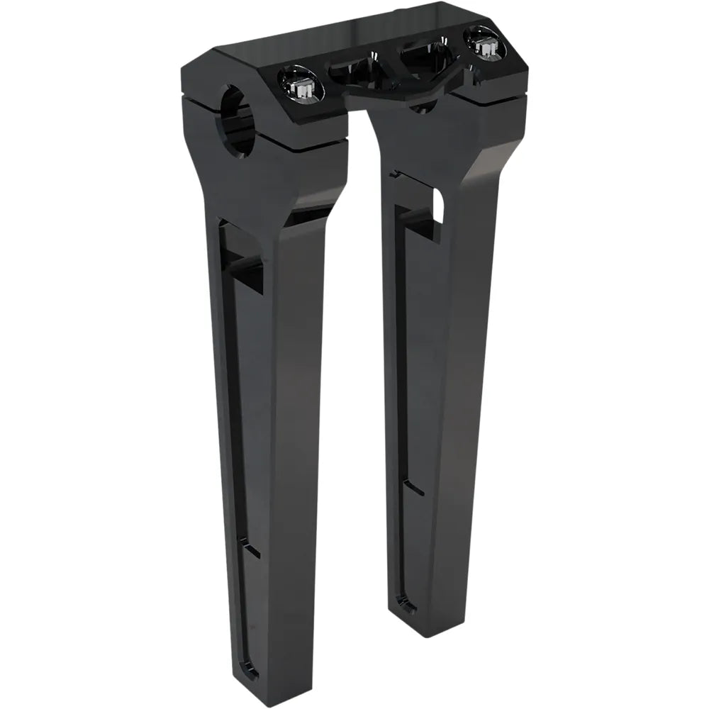 Risers - Straight - 10" - 1" Clamping - Black Anodized
