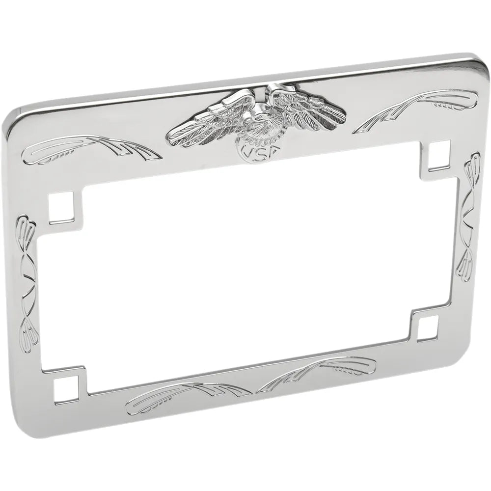Eagle License Plate Frame - Chrome